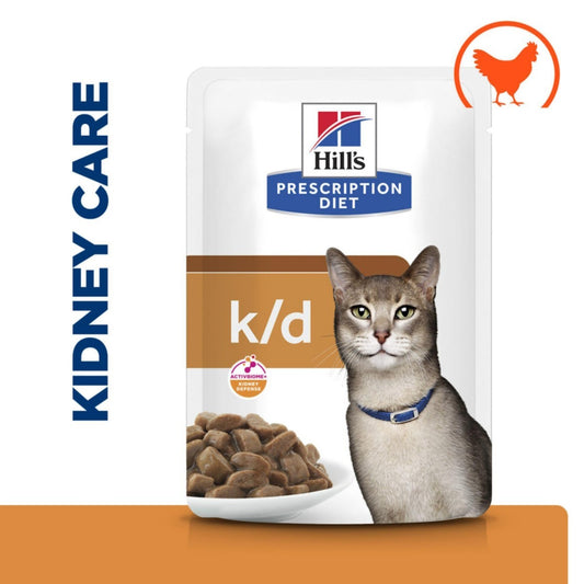 Hills Prescription Diet KD Pouches for Cats beef 12 x 85 gram