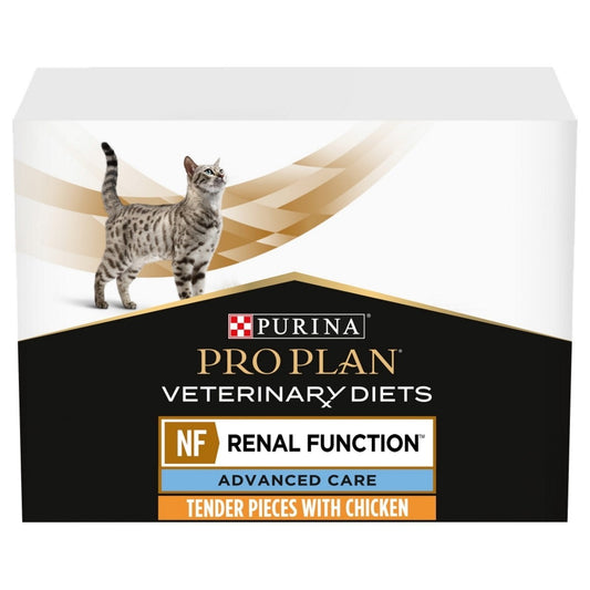 Purina Pro Plan Veterinary Diets NF Renal Function Advanced Care Wet Cat Food Pouches chicken 10 x 85 grams