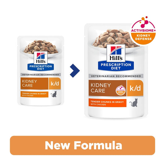 Hills Prescription Diet KD Pouches for Cats beef 12 x 85 gram